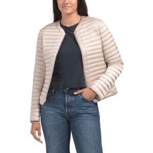 SAVE THE DUCK Beige Quilted Jacket